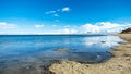 Lake Manasarovar , Blue sky cloud and sea lake Royalty Free Stock Photo